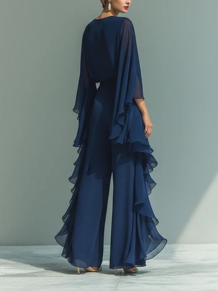 Aurora | Ensemble Chic en Chiffon à Volants