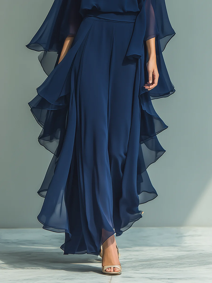 Aurora | Ensemble Chic en Chiffon à Volants