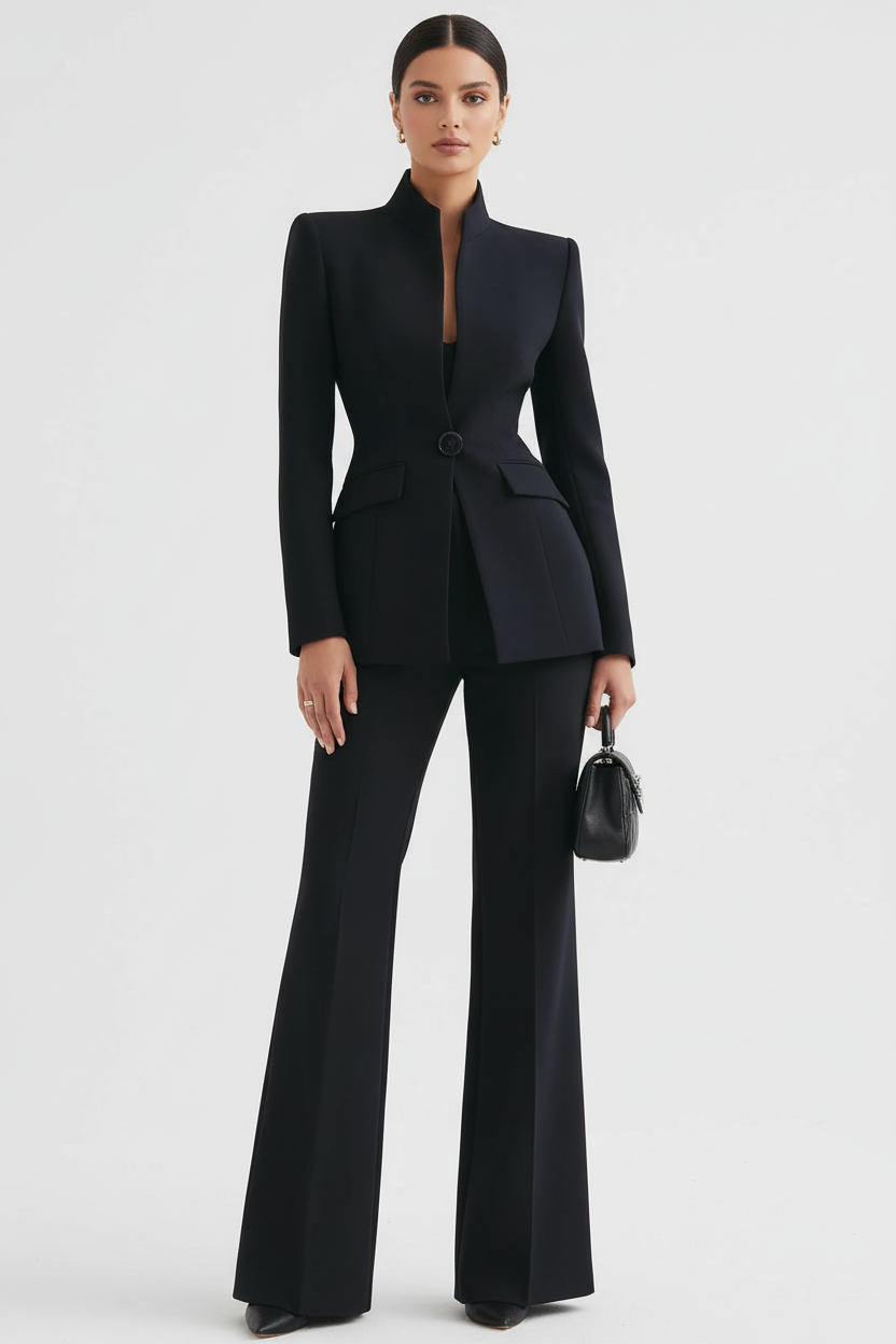 GIA | Blazer et Pantalon Palazzo Coordonné