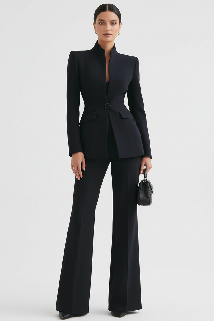 GIA | Blazer et Pantalon Palazzo Coordonné