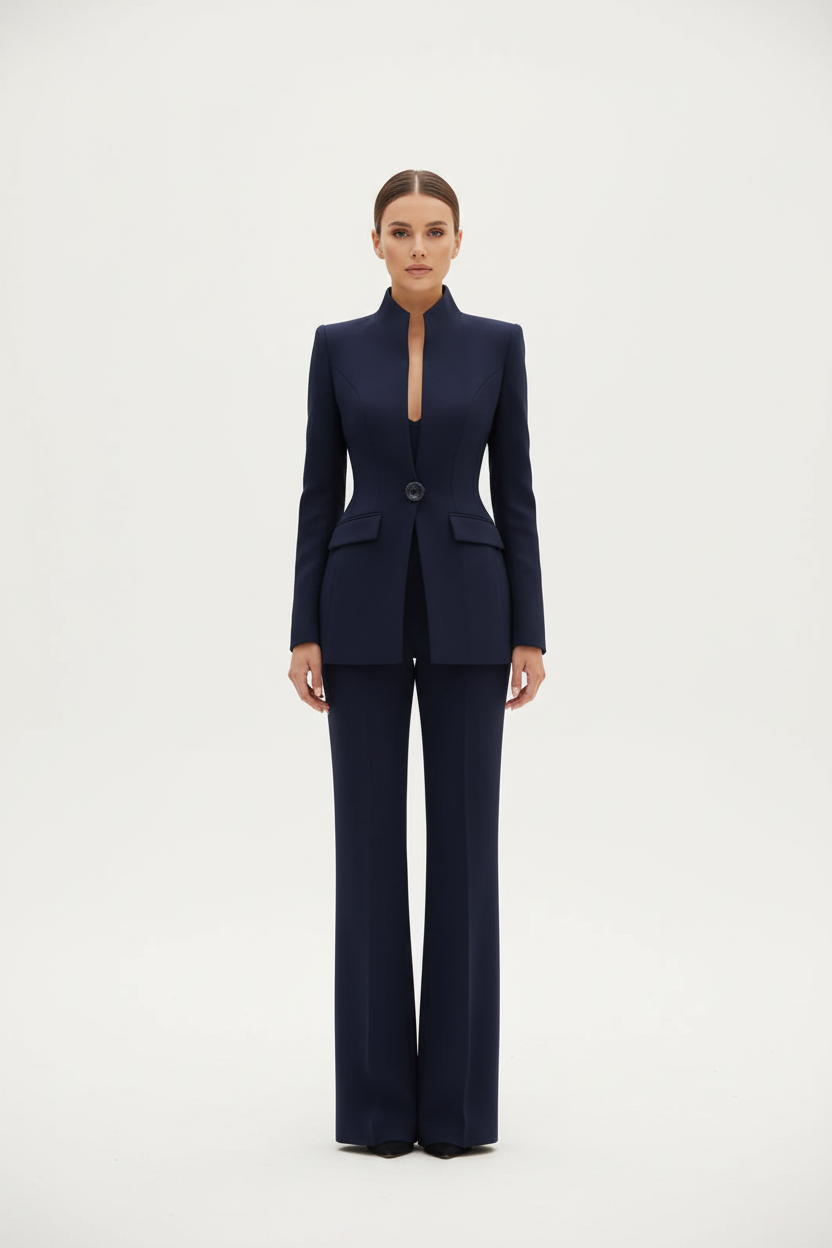 GIA | Blazer et Pantalon Palazzo Coordonné