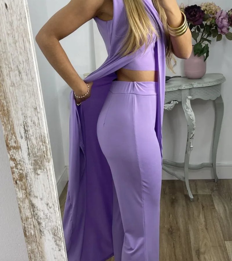Flavia - Élégant Ensemble Sans Manches