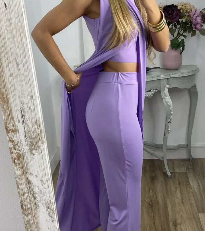 Flavia - Élégant Ensemble Sans Manches