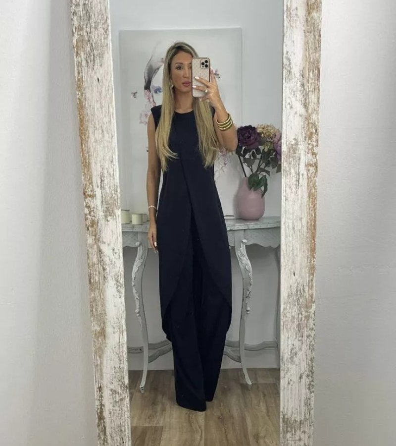 Flavia - Élégant Ensemble Sans Manches