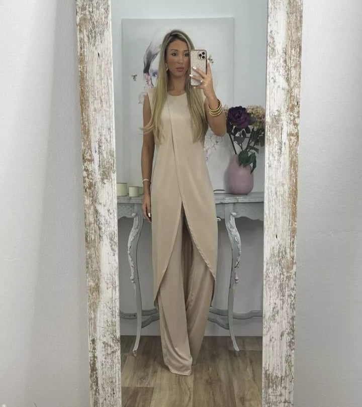 Flavia - Élégant Ensemble Sans Manches