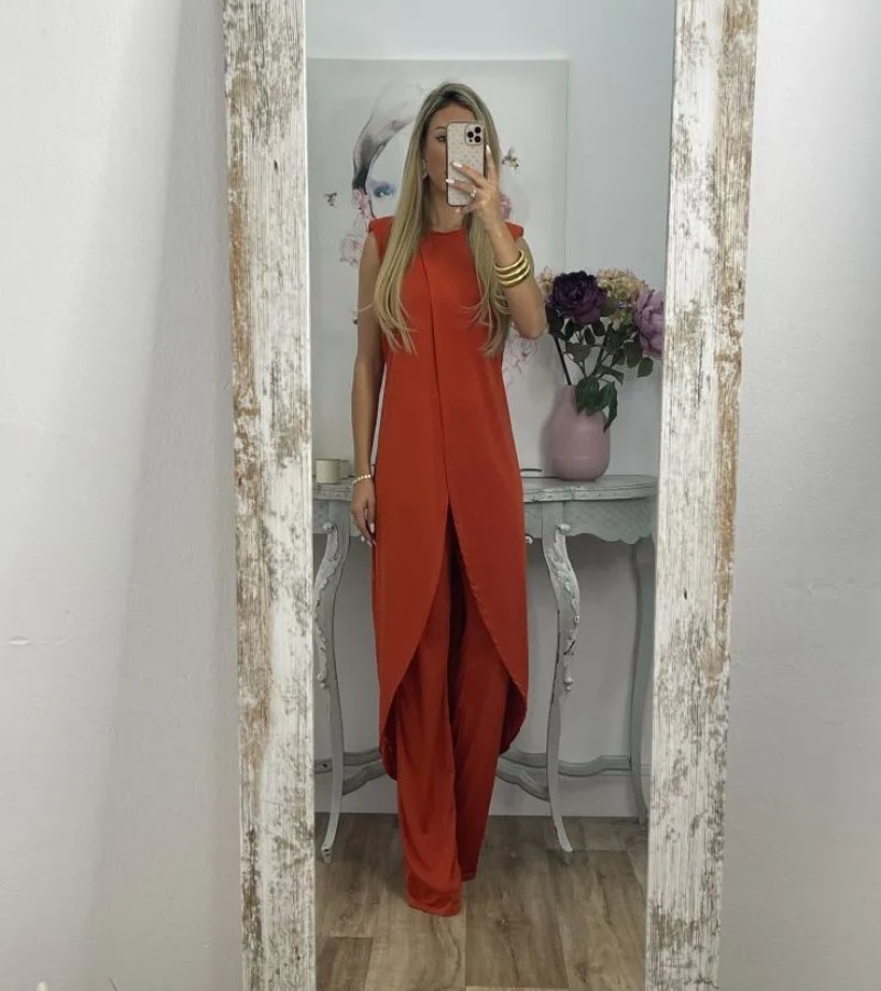 Flavia - Élégant Ensemble Sans Manches