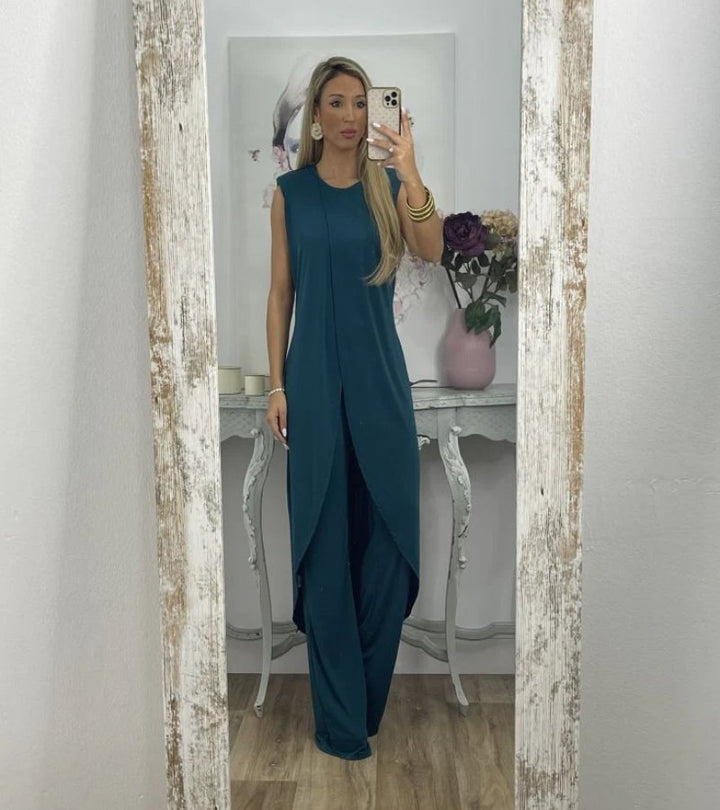 Flavia - Élégant Ensemble Sans Manches