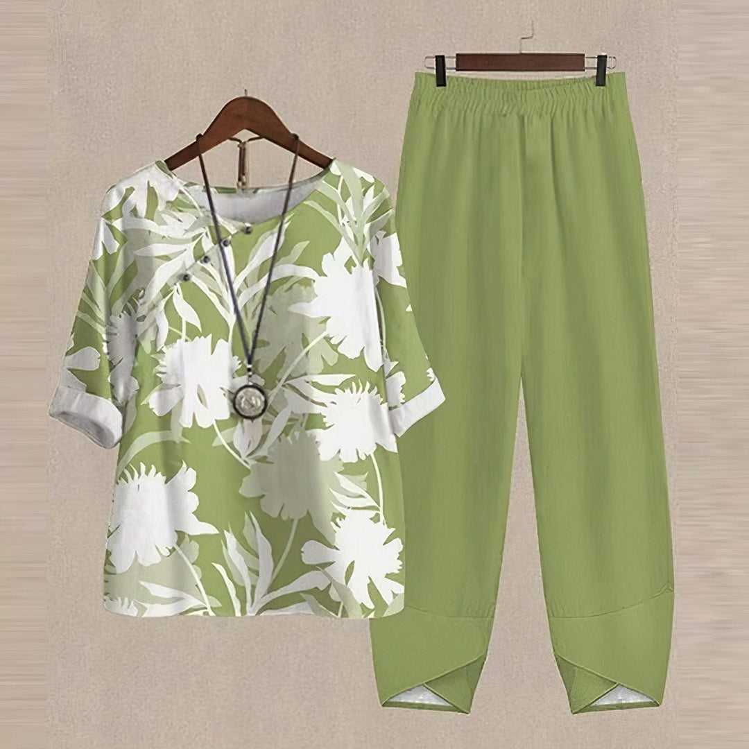 Lilou - Ensemble élégant et confortable : chemise et pantalon