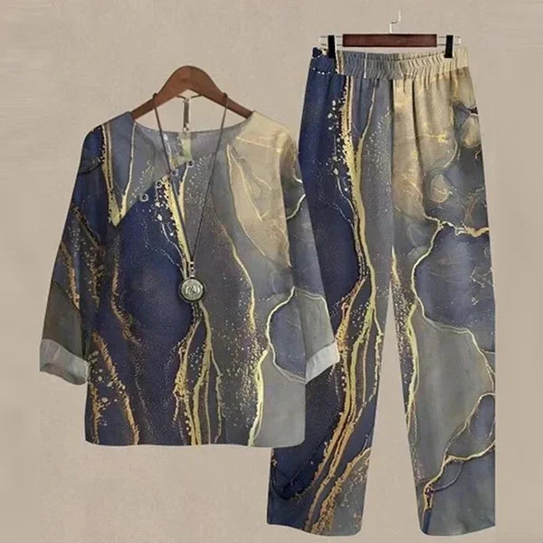 Lilou - Ensemble élégant et confortable : chemise et pantalon