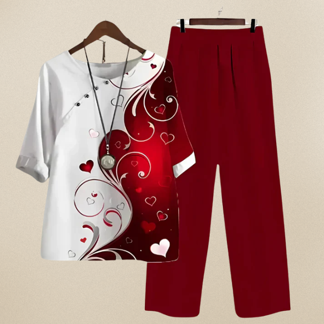 Lilou - Ensemble élégant et confortable : chemise et pantalon