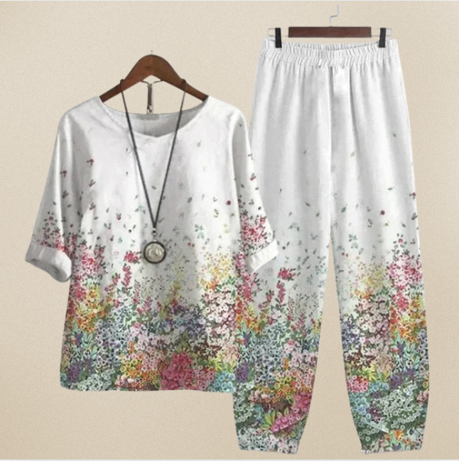 Lilou - Ensemble élégant et confortable : chemise et pantalon
