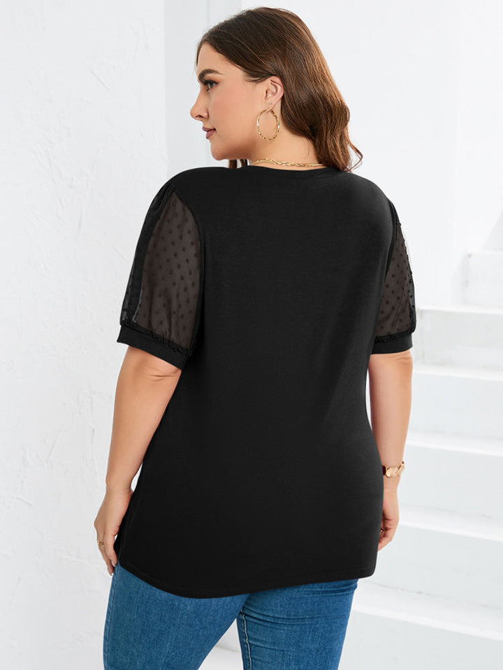 Élise - T-shirt décontracté à col en V