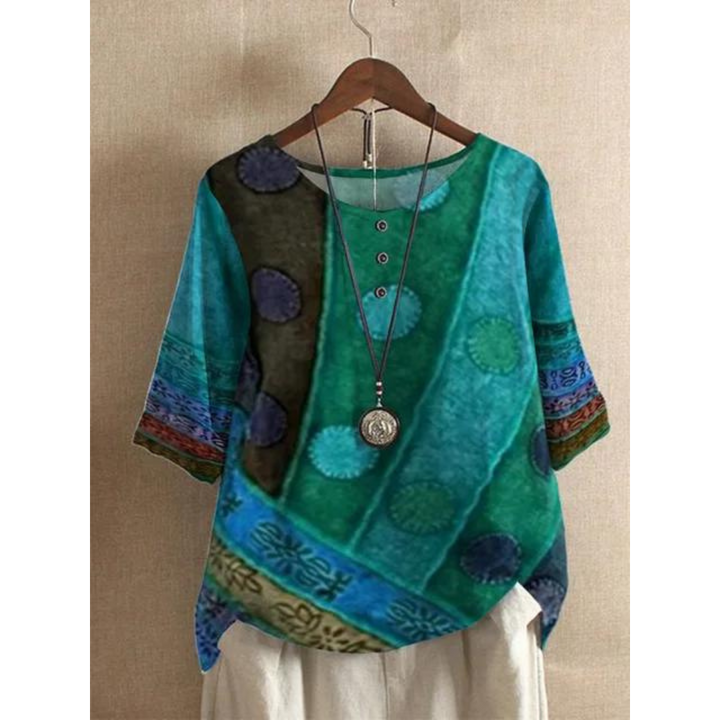 Valarie - Colorful Bohemian Top