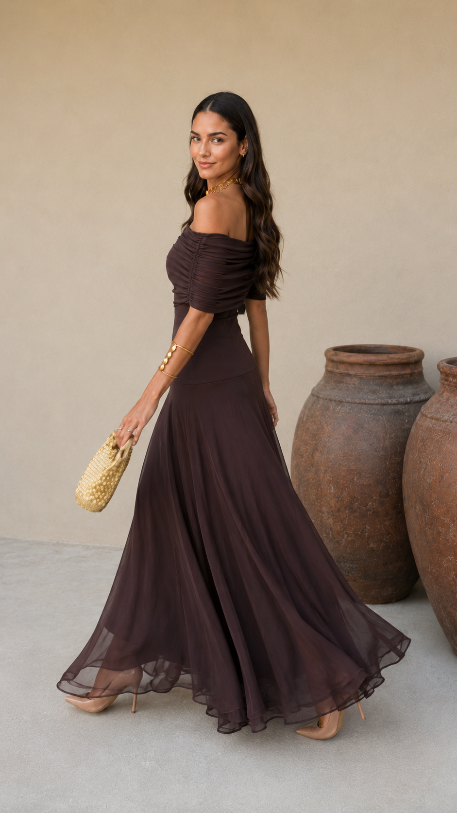 Robe Marron Tolède