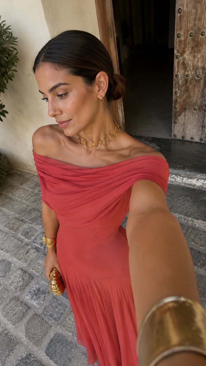 Light Terracotta Toledo Robe