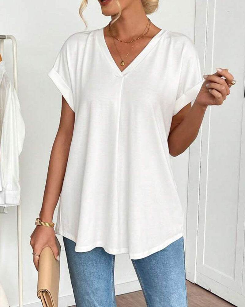 Estella - Casual Patchwork T-Shirt