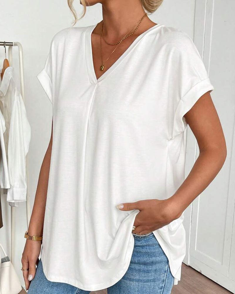 Estella - Casual Patchwork T-Shirt