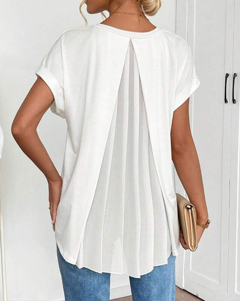 Estella - Casual Patchwork T-Shirt