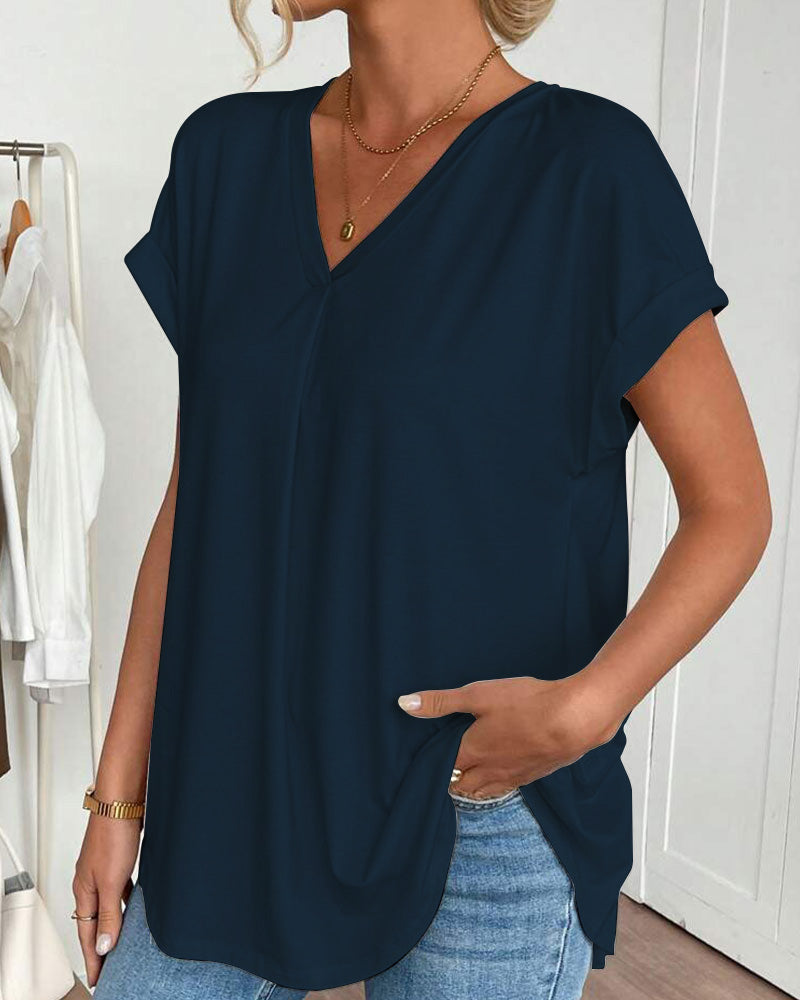 Estella - Casual Patchwork T-Shirt