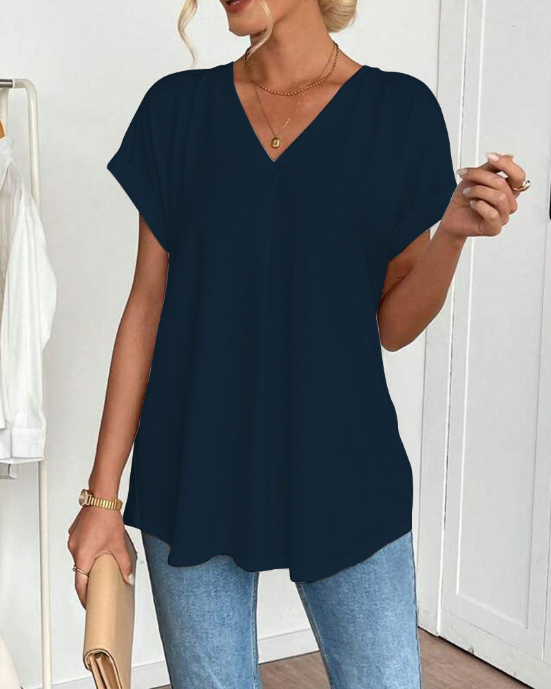 Estella - Casual Patchwork T-Shirt