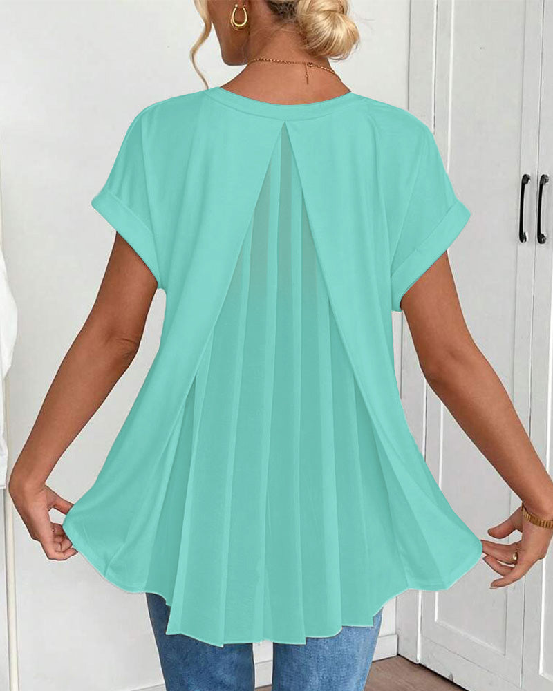 Estella - Casual Patchwork T-Shirt