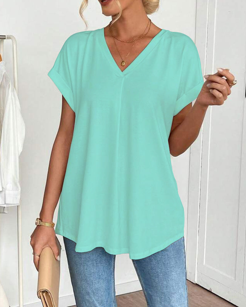 Estella - Casual Patchwork T-Shirt