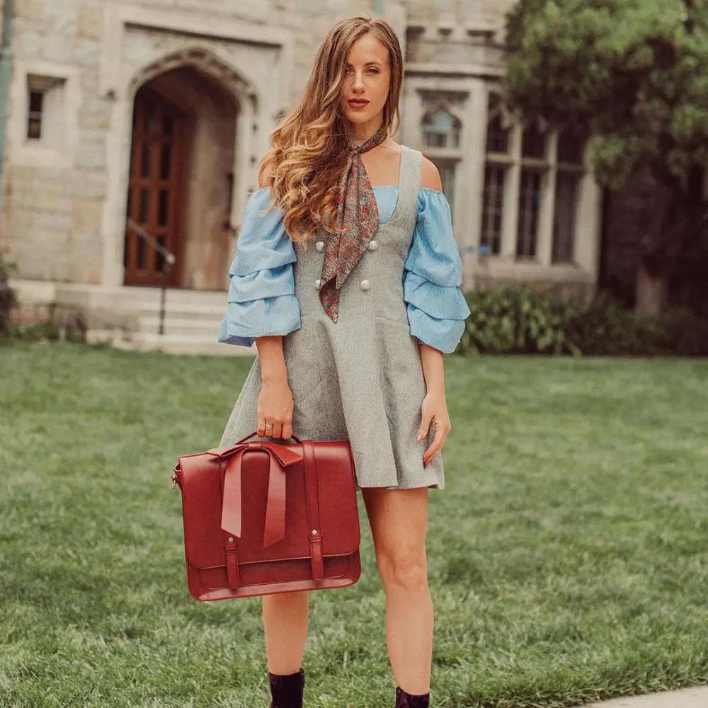 Noué | Sac Vintage Twist en Bleu et Rose