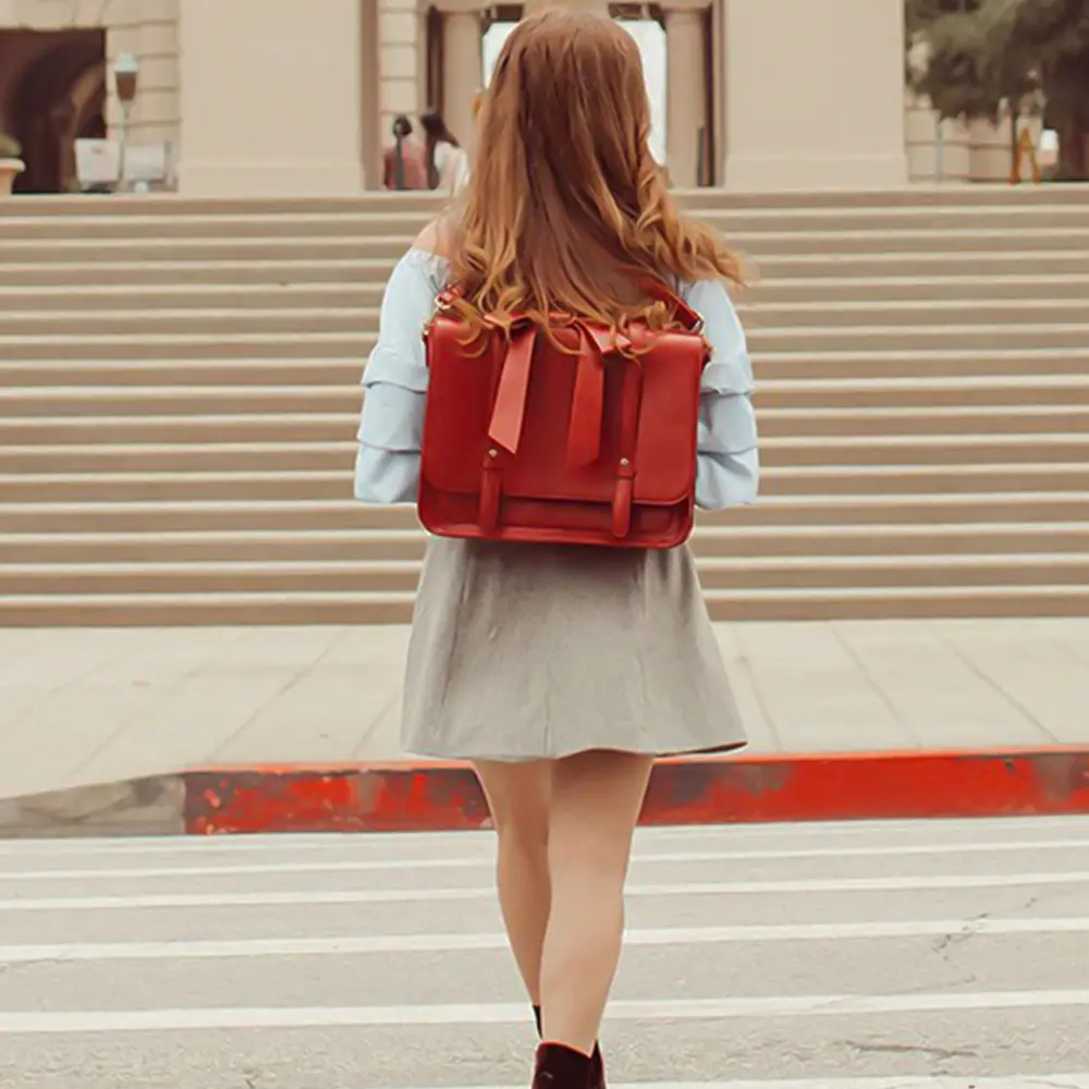 Noué | Sac Vintage Twist en Bleu et Rose