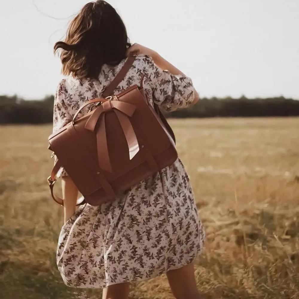 Noué | Sac Vintage Twist en Bleu et Rose