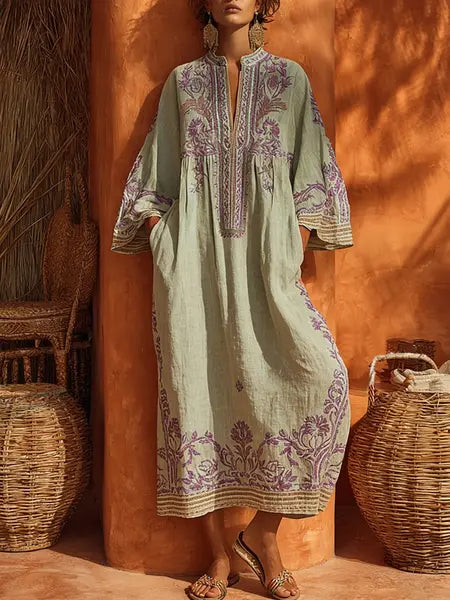 Jasmine | Women's Soft Embroidered Robe