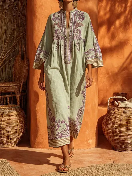 Jasmine | Women's Soft Embroidered Robe