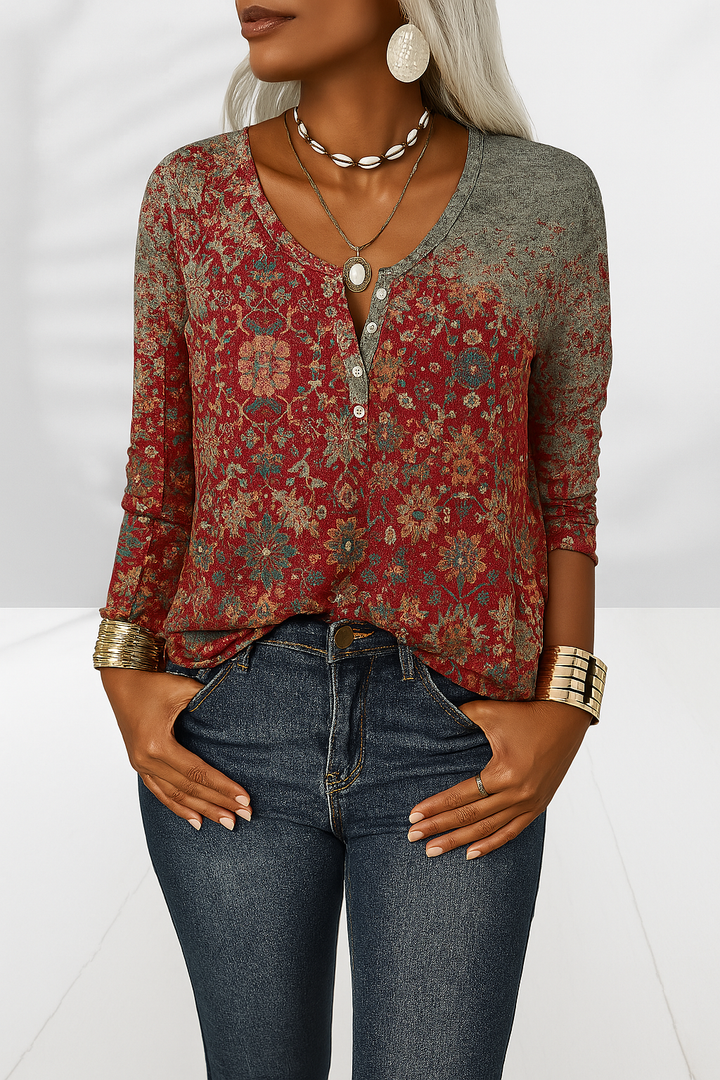 Alina - Élégante Blouse Bohème