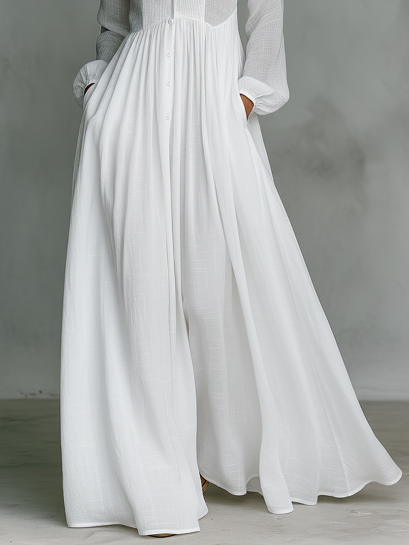Élisa™ — Robe Maxi Élégante et Minimaliste