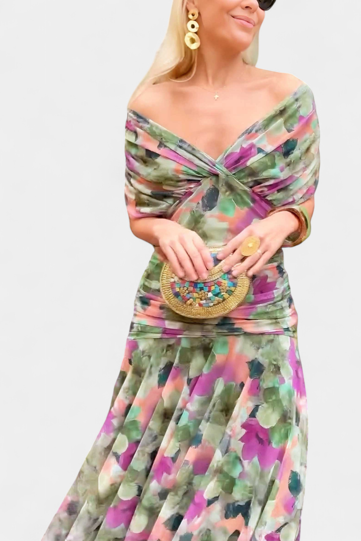 Alizée™ — Robe Fleurie au Charme Éthéré