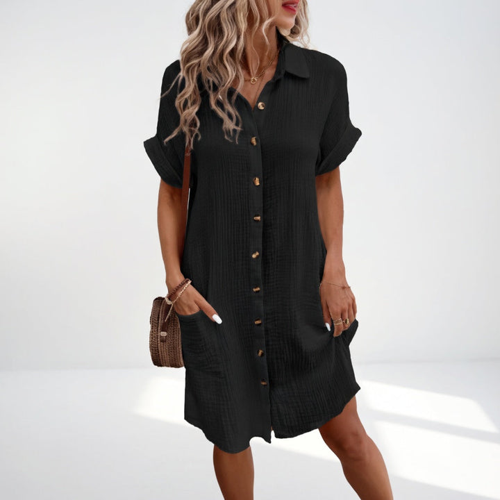 Béatrice™ — Élégante Robe Chemise Pratique à Porter