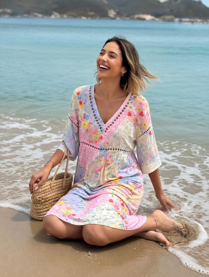 Lysiane™ — Robe d'été fluide à motifs floraux