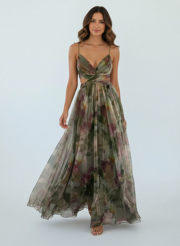 Émilienne™ — Robe longue artistique avec effet fluide