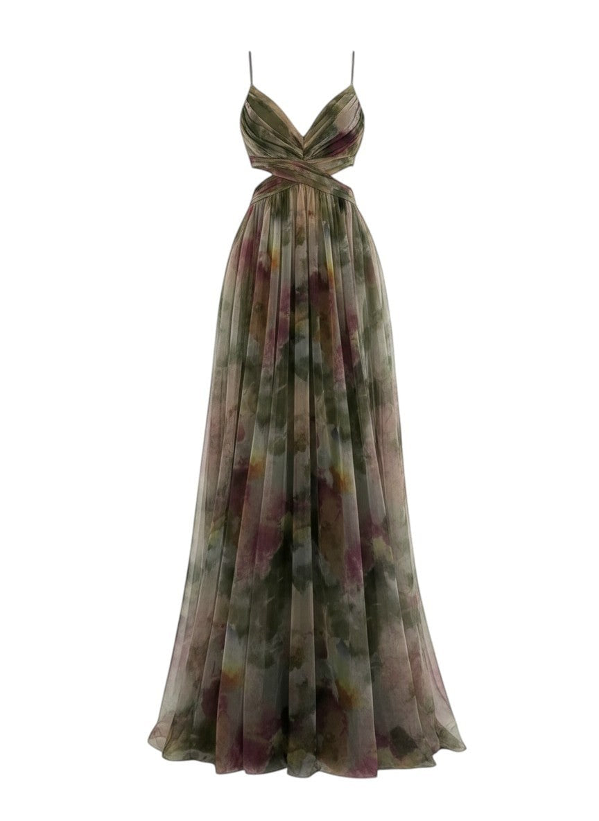 Émilienne™ — Robe longue artistique avec effet fluide
