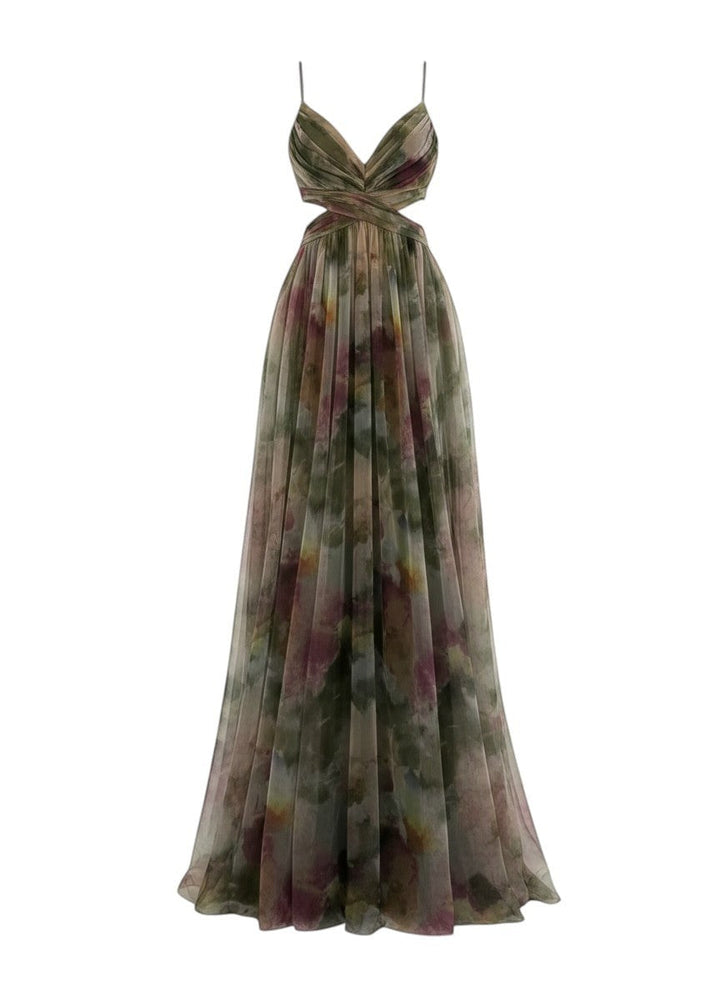 Émilienne™ — Robe longue artistique avec effet fluide