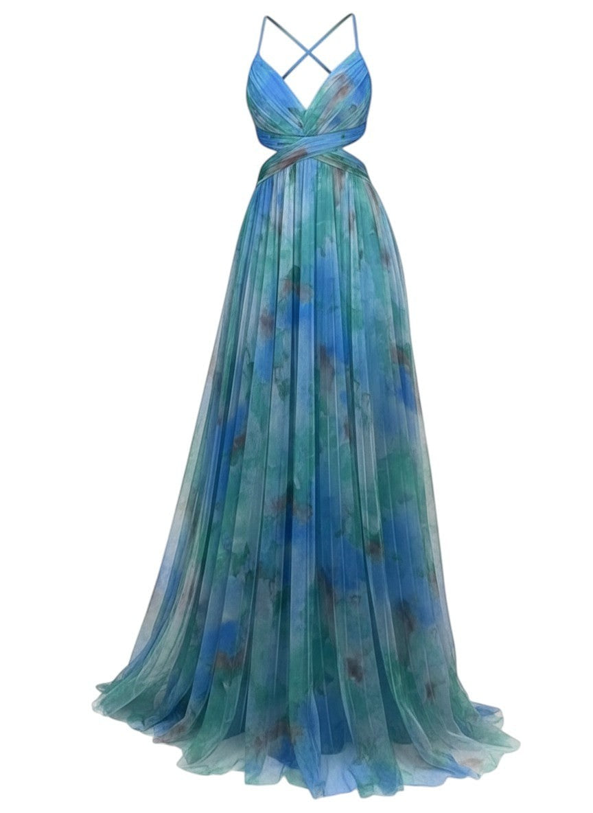 Émilienne™ — Robe longue artistique avec effet fluide