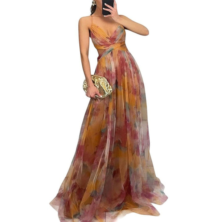 Émilienne™ — Robe longue artistique avec effet fluide