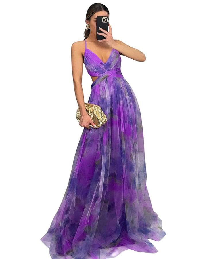 Émilienne™ — Robe longue artistique avec effet fluide