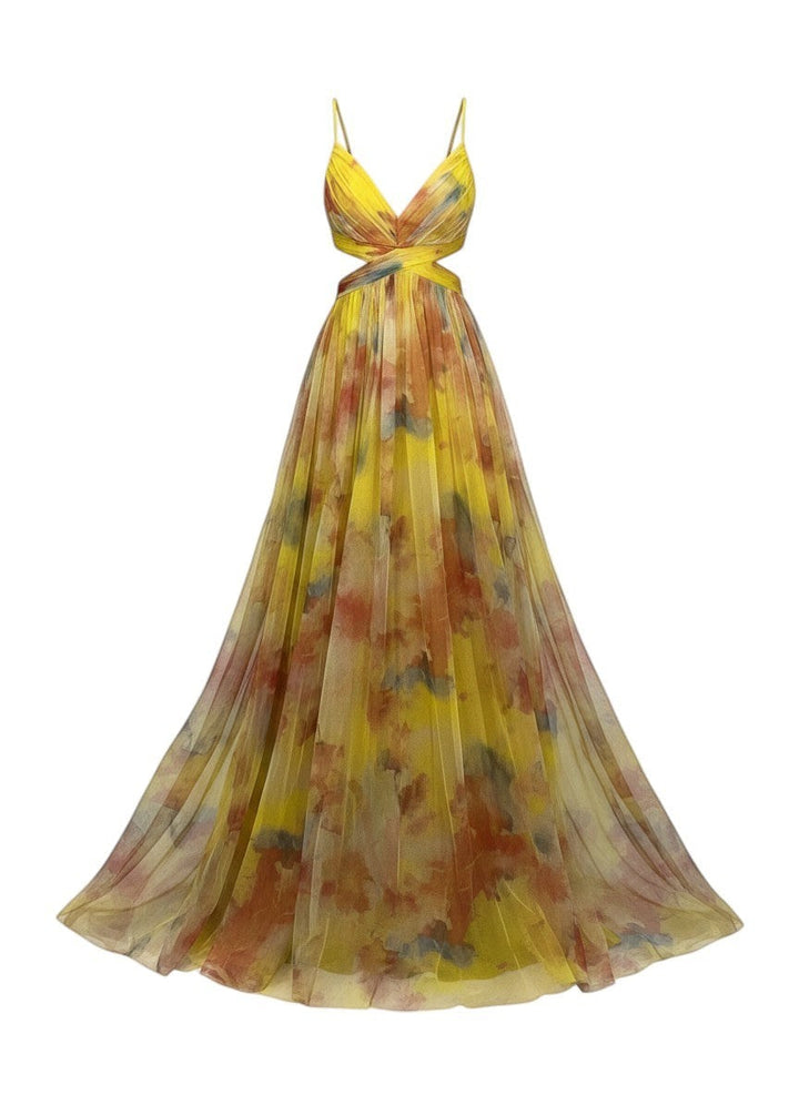 Émilienne™ — Robe longue artistique avec effet fluide