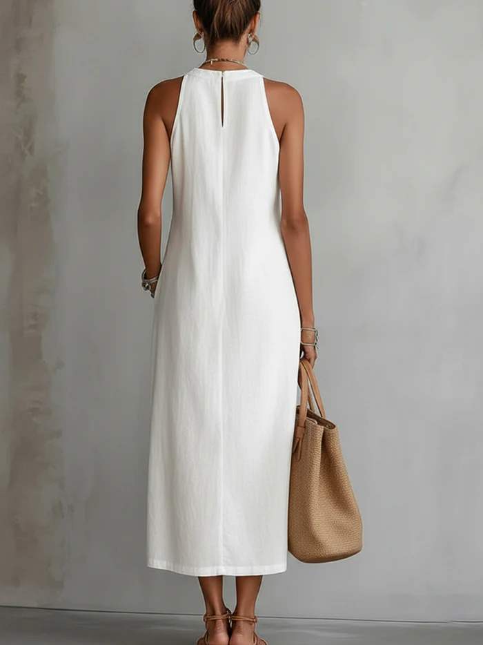 Marcelline™ — Robe midi au design minimaliste et à l'élégance naturelle