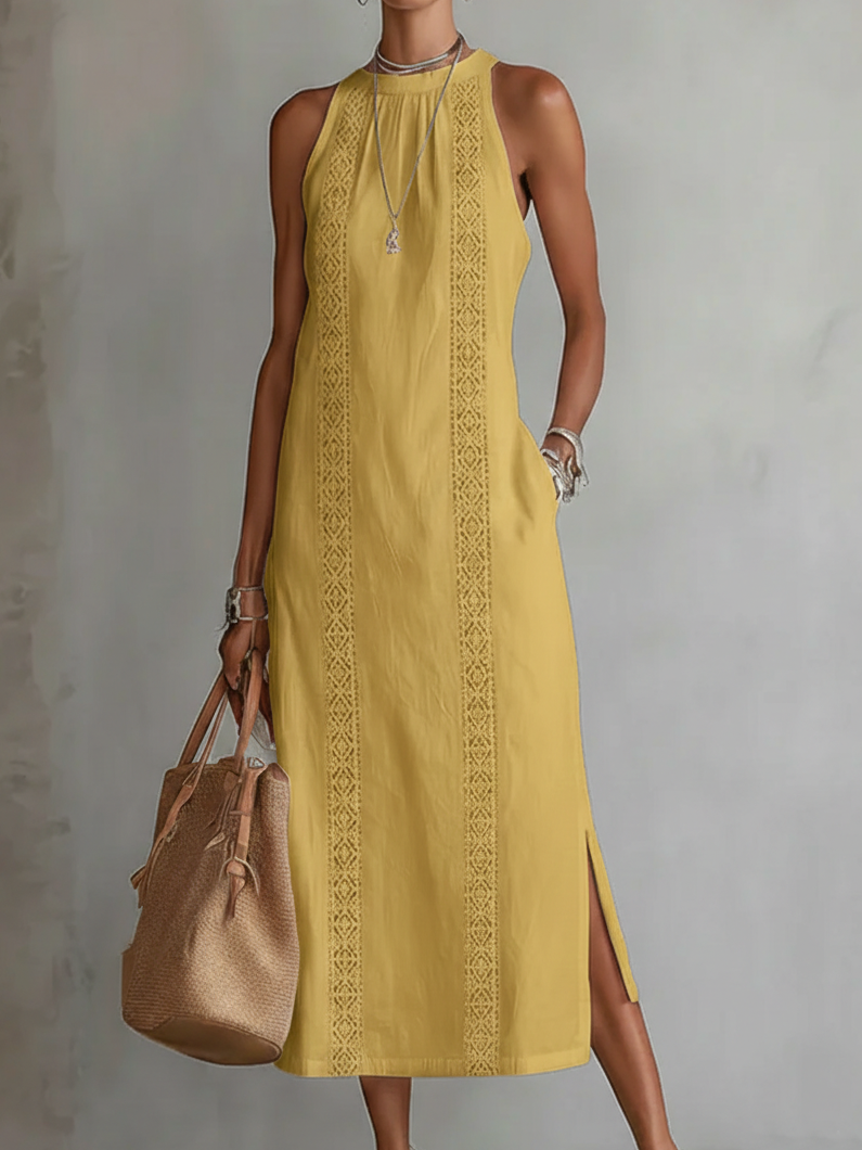 Marcelline™ — Robe midi au design minimaliste et à l'élégance naturelle