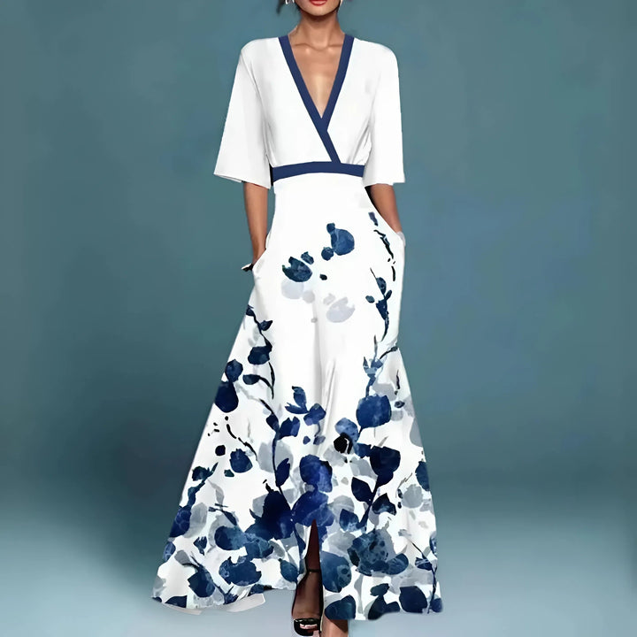 Alessandra™ — Élégante Robe Fluide à Décolleté en V